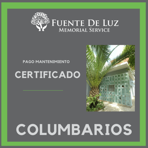 Mantenimiento Columbarios(una urna)