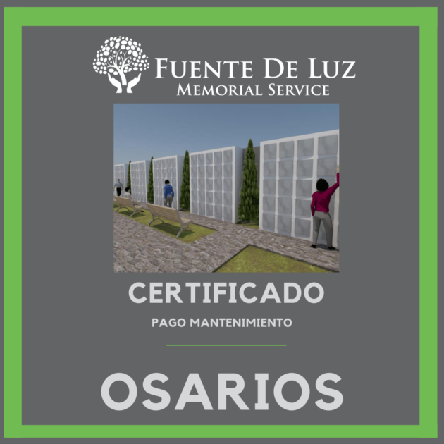 Mantenimiento Osarios Individuales